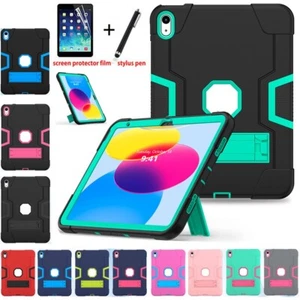 For iPad 11/10/9/8/7/6th Gen Air 4 5 Pro Heavy Duty Shockproof Case Stand Cover - Picture 1 of 22