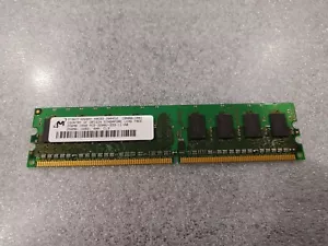 Micron PC2-3200 256 MB DIMM 400 MHz DDR2 Memory RAM (MT8HTF3264AY-40EB3) - Picture 1 of 4