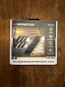 Solar Power Stairs Lights Outdoor Garden Pathway Wall Fence Deck Solar Step Lamp - Picture 1 of 1