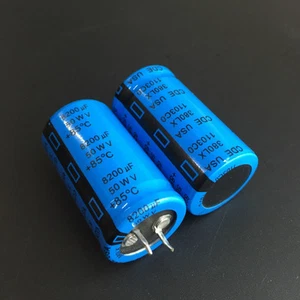 2pcs 8200uF 50V CDE 380LX Series 25x45mm 50V8200uF Snap-in PSU Capacitor - Picture 1 of 2