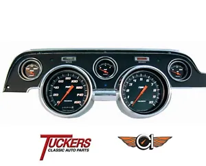 1967-68 Ford Mustang Velocity Series Black Gauge Pkg Classic Instruments MU67VSB - Picture 1 of 7