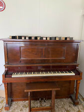 Pianola Hardman Peck Playotone, Year 1910-1930, Chestnut,
