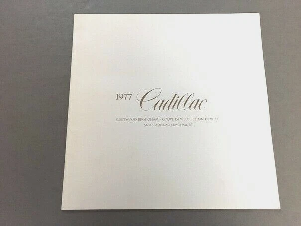 1977 Cadillac Fleetwood Line BIG size Sales Brochure Catalog - DeVille Limousine - Изображение 1 из 4