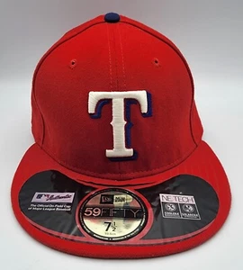 Vintage New Era PRO On-Field Texas Rangers Cap Hat Fitted 7 1/2 Red - Photo 1/5