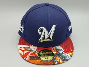 Milwaukee Brewers "Star Wars Boba Fett" MLB Baseball New Era Hat - 7 1/8 USPS - Picture 1 of 5