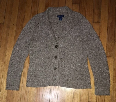 Mujer Karen Scott Cárdigan Suéter Chal Cuello Botón Cierre Talla P/M Lana  Foto 1 de 4