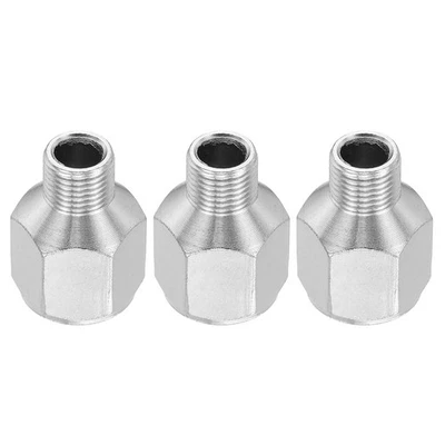 1/8 to 1/4  Air Brush Hose Adapter, 3PCS 1/8" BSP Male to 1/4" BSPT Female - Imagem 1 de 4