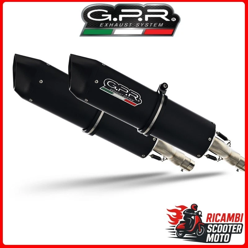 COPPIA TERMINALI CON RACCORDI DUCATI MONSTER 620 2003-2006 Furore Nero D.61.1.FU Foto 1 de 1