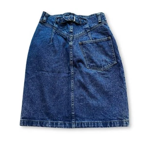 VTG GAP Work Force Denim Utility Jean Skirt Women’s 100% Cotton Fits 24” Waist - Picture 1 of 6