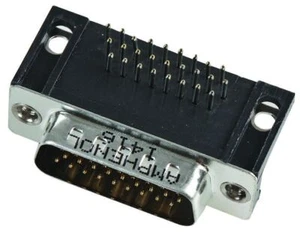 AMPHENOL - 26 Pin Hi Density D-Sub Right Angle PCB Plug - Picture 1 of 1