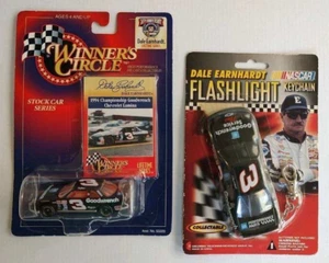 DALE EARNHARDT 1:64 SCALE STOCK CAR AND KEYRING FLASHLIGHT SET - Picture 1 of 3