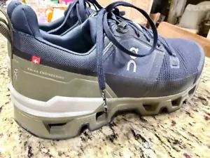 On Cloud Wander Waterproof Shoes Blue Green Mens 8.5 Brand NEW Fast Shipping - Picture 1 of 6