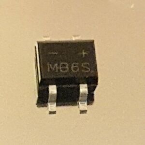 Lot de 10 Pont de diodes MB6S 0,5A 600V CMS MB6S x10