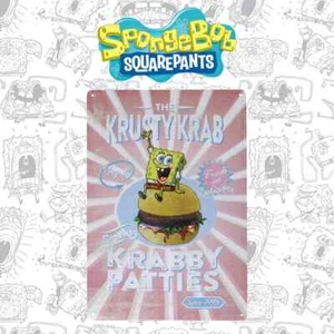 Spongebob Squarepants Krusty Krab Metal Sign Official Nickelodeon Collectible - Picture 1 of 3