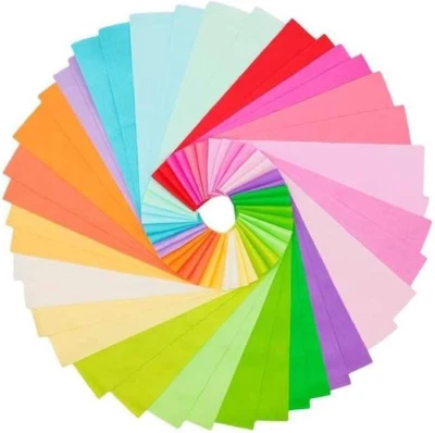 Crafts Fabrics 100% Cotton 40pcs Jelly Roll Fabric 6.5x50cm Pre-Cut Roll Fabric - Image 1 of 4