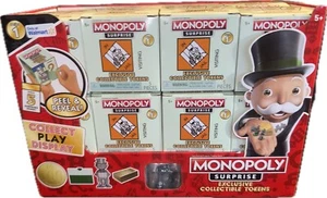Monopoly Surprise Exclusive Collectible Tokens 16 Blind Boxes & Display Case - Picture 1 of 4
