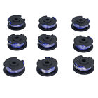 HG 9Pcs Trimmer Spool Line With Cap Replacement Parts Fit For Ryobi 18/24/40V