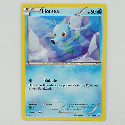 Horsea 30/160 Common XY Primal Clash Pokemon Card