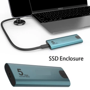 Hard drive enclosure SSD Enclosure M.2 M-key High Speed SSD Case Adapter 5Gbps - Afbeelding 1 van 6