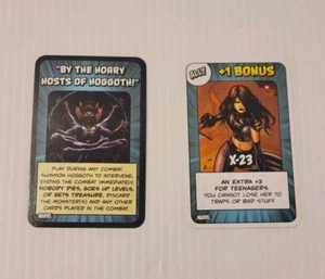 Munchkin Marvel & X-Men X-23 & By The Hoary Hosts of Hoggoth Set of Promo Cards - Picture 1 of 2