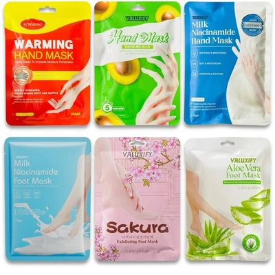 EXFOLIATING FOOT MASK 3 Exfoliating Foot Peel Hand Mask Moisturising Socks Soft Feet Removes Dead Skin