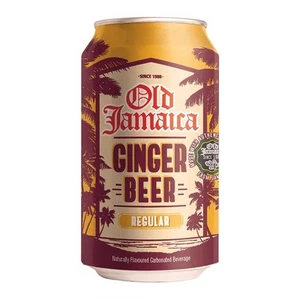 OLD JAMAICA GINGER BEER 24 X 330ML CANS CARBONATED GINGER BEER & ALE SOFT DRINKS - Picture 1 of 1