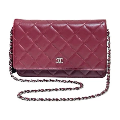 Bolso de Hombro Chanel Matelasse Clásico Cartera con Cadena Piel de Cordero de Japón Foto 1 de 4