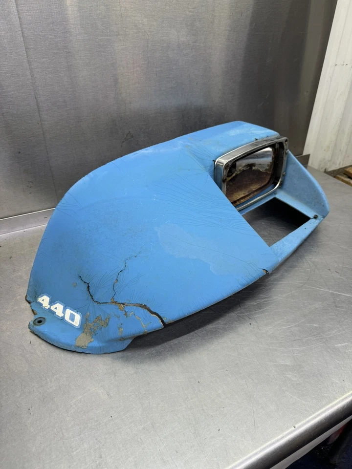 Sno Jet Whisper Jet 440 1974 nariz buen cono faro bisel marco cubo áspero Foto 1 de 4