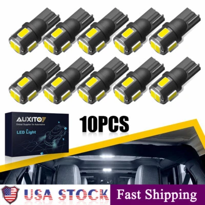 10X WHITE LED PARKING LIGHT BULBS FOR TOYOTA PRIUS SUPER BRIGHT 6000K ERROR FREE - Image 1 of 4