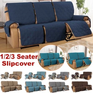 Recliner Chair Cover Single Sofa Quilted Armchair Slipcover Waterproof Pet Mat - Picture 1 of 79