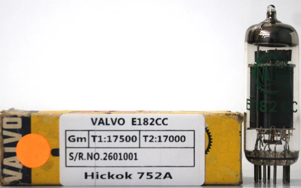 7199 E182CC VALVO Philips Heerlen date Code ⊿5D2 Hickok 752A
