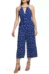 1. State Jumpsuit Wrap Front Sleeveless Floral Women Blue Sz 4 NEW NWT 939 - Picture 1 of 2