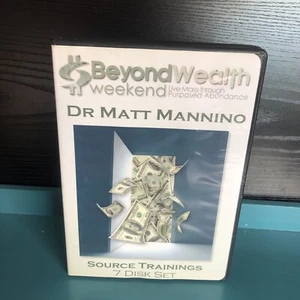 Dr Matt Mannino, Beyond Wealth Weekend Live, Audio CD Source Trainings 7Disk Set - Picture 1 of 7