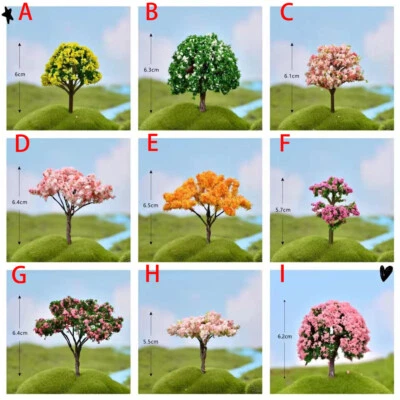30PC HO/OO Scale Flower Trees Miniatures Lot Garden Landscape Plants Scenery - Image 1 of 4
