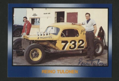 1991 REINO TULONEN AUTOGRAPHED SIGNED OFFICIALLY LICENSED NASCAR HQ TRADING CARD - Image 1 of 2