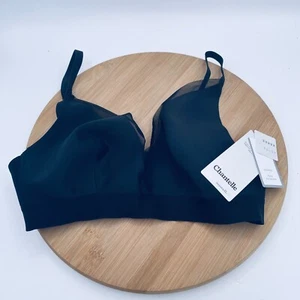 Chantelle Magnifique Bra Womens M Black Full Coverage Wire Free - Picture 1 of 7
