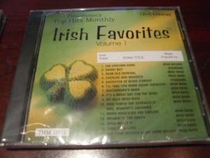 TOP HITS MONTHLY KARAOKE DISC THM-IR01 IRISH FAVORITES CD+G 15 TRACKS SEALED - Imagen 1 de 1