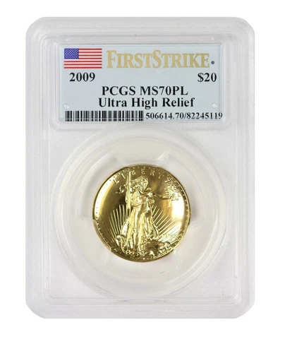 2009 Ultra High Relief $20 PCGS MS70PL First Strike Cover