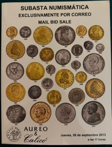 Auction Catalogs Qty 2 - Aureo & Calico + Cayon - Coins of Mexico + Spain + more - Picture 1 of 9