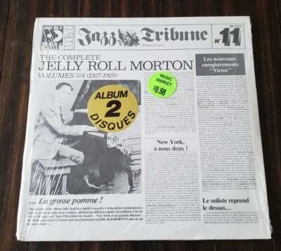 The Complete Jelly Roll Morton Volume 3/4 Vinyl Record SEALED NEW MINT PM-43170 - Image 1 of 4