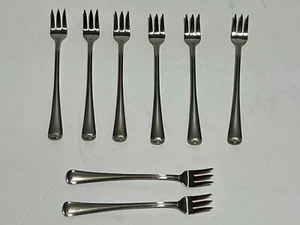 GORHAM 18/8 Stainless MONET FROSTED Pattern 8pc Lot Cocktail Shrimp Forks  5.5" - Picture 1 of 3