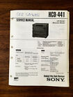 Sony Hcd-441 Cd Receiver Service Manual *Original*