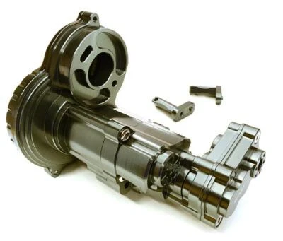 Carcaça de caixa de engrenagens de liga usinada de tarugo para axial SCX10 II com estojo de transferência LCG - Imagem 1 de 4