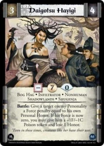 Legend of the Five Rings L5R CCG TF Twenty Festivals Daigotsu Hayigi - Picture 1 of 1