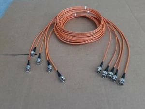 Paquete de 5 cables de video Belden 1855A HD-SDI mini RG59 4,5 GHZ BNC macho a BNC macho 6 ft. - Imagen 1 de 2
