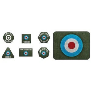 Flames of War British LW Tokens (x20) and Objectives (x2) New - Picture 1 of 1