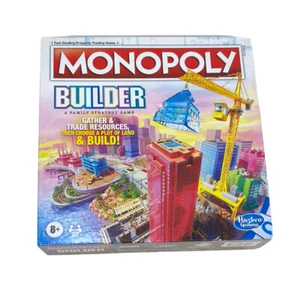 Monopoly Builder Brettspiel Strategiespiel - Gebäude stapeln mit Bausteinen - Bild 1 von 3
