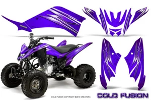 YAMAHA RAPTOR 125 GRAPHICS KIT CREATORX DECALS STICKERS COLD FUSION PURPLE - Picture 1 of 1