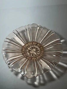 Vintage pink Anchor Hocking candy dish, 8" diameter - Picture 1 of 4