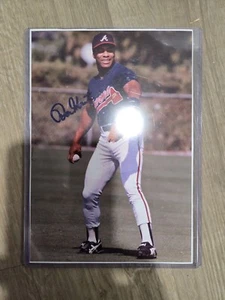 Ron Gant Signed 4x6 Photo Atlanta Braves - free shipping - Picture 1 of 1
